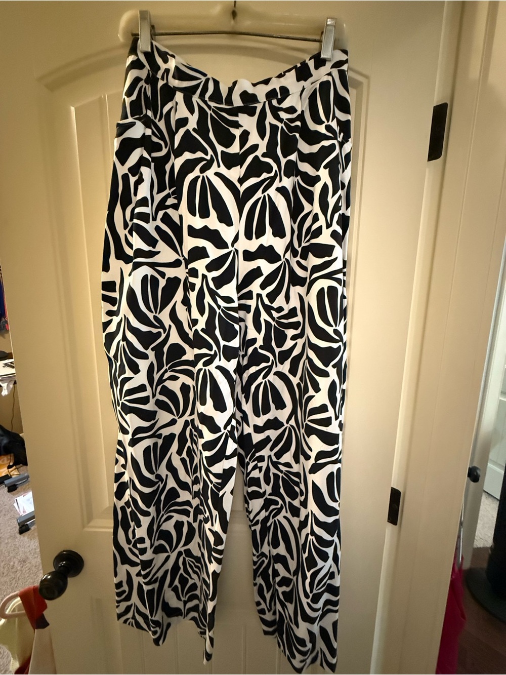 Allison Wonderland Zebra Print Wide Leg Pants
